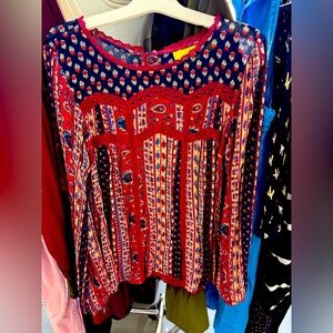 Maeve Multicolor Patterned Women's Bodysuit